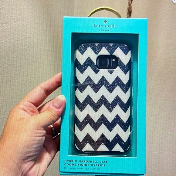 kate spade Other - Kate Spade Chevron Black and White Phone Case for Samsung Galaxy S7